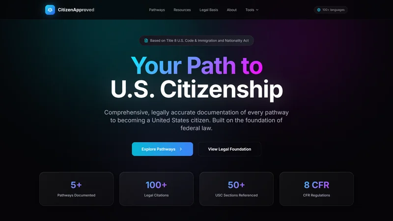 CitizenApproved citizenship pathways homepage