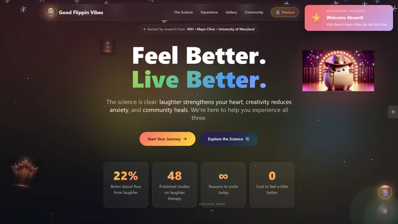 Good Flippin Vibes wellness platform